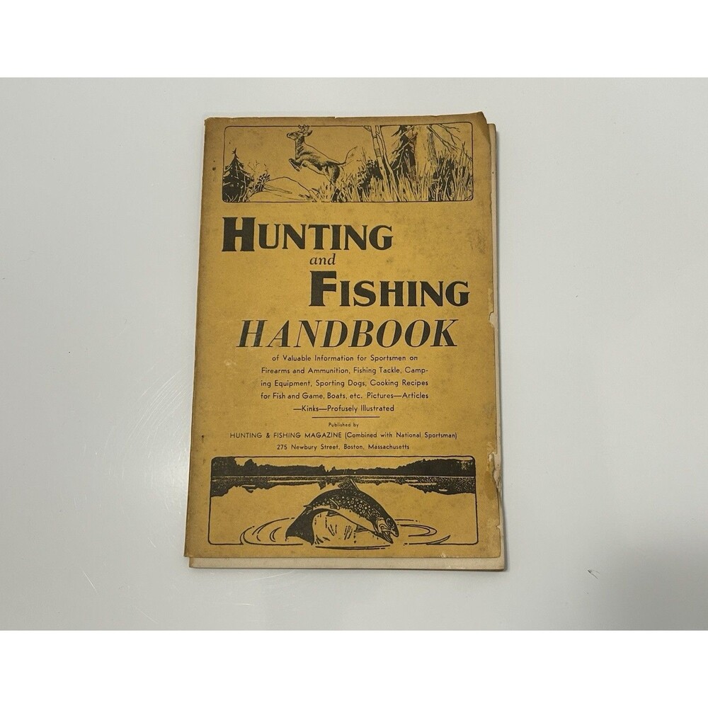 1944 National Sportsman Hunting & Fishing Handbook Guide Book AS IS